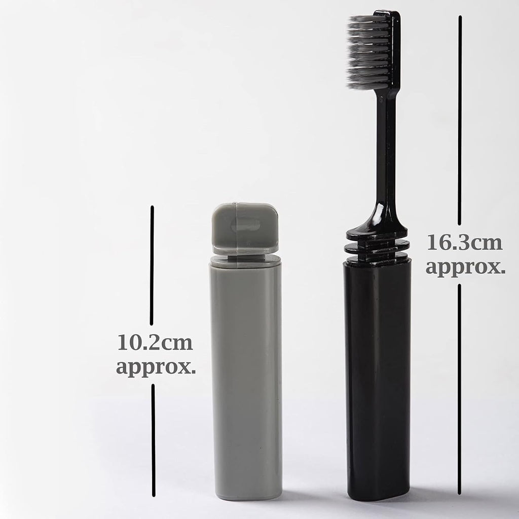 PREFFERS Travel Folding Toothbrush | Compact Portable Toothbrush for Travel, Office, Camping & Outdoor Use | Foldable Design with Soft Bristles | Hygiene Dental Care Tool