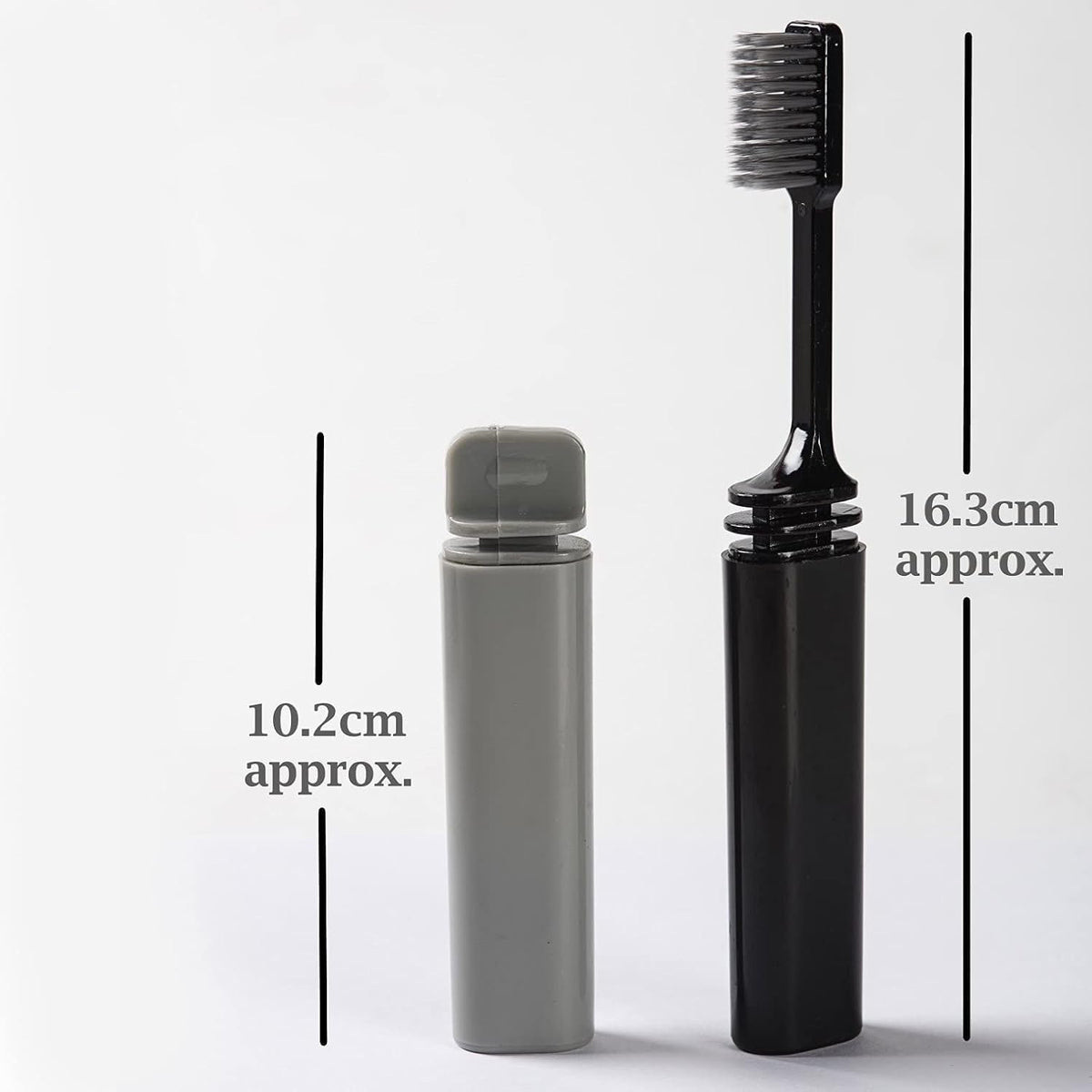 PREFFERS Travel Folding Toothbrush | Compact Portable Toothbrush for Travel, Office, Camping & Outdoor Use | Foldable Design with Soft Bristles | Hygiene Dental Care Tool