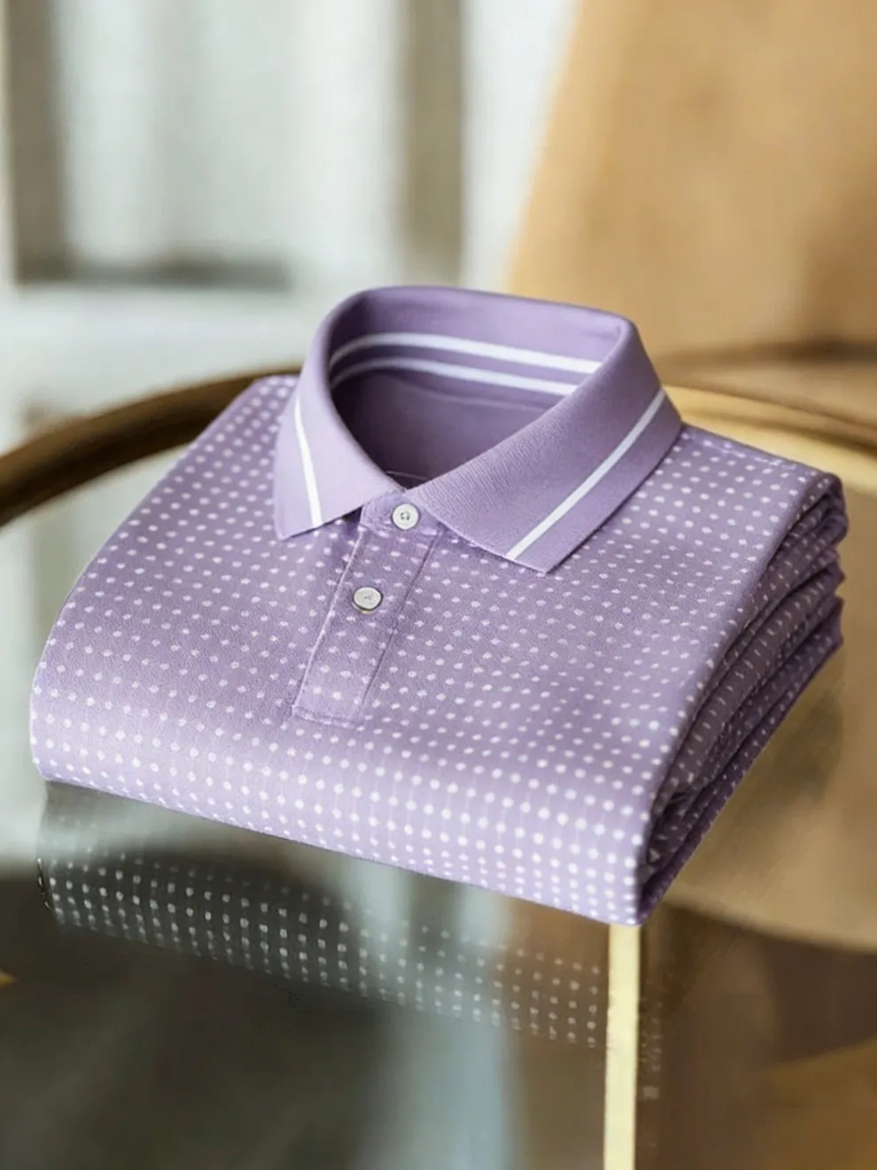 Men’s Classic Business Logo Button Short Sleeve - Image 4