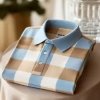 Men’s Classic Business Logo Button Short Sleeve