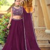 Premium Purple Silk Lehenga Choli with Beads Work Dupatta for Wedding & Festive Wear