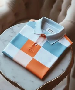 Men’s Classic Business Logo Button Short Sleeve