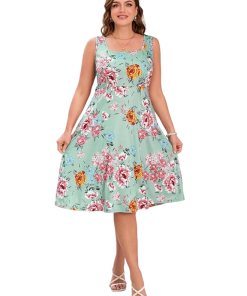 Women's & Girls Midi Solid Cami Casual Dress