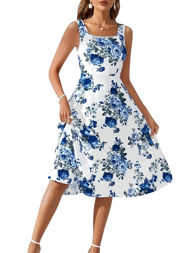 Women's & Girls Midi Solid Cami Casual Dress - Image 10