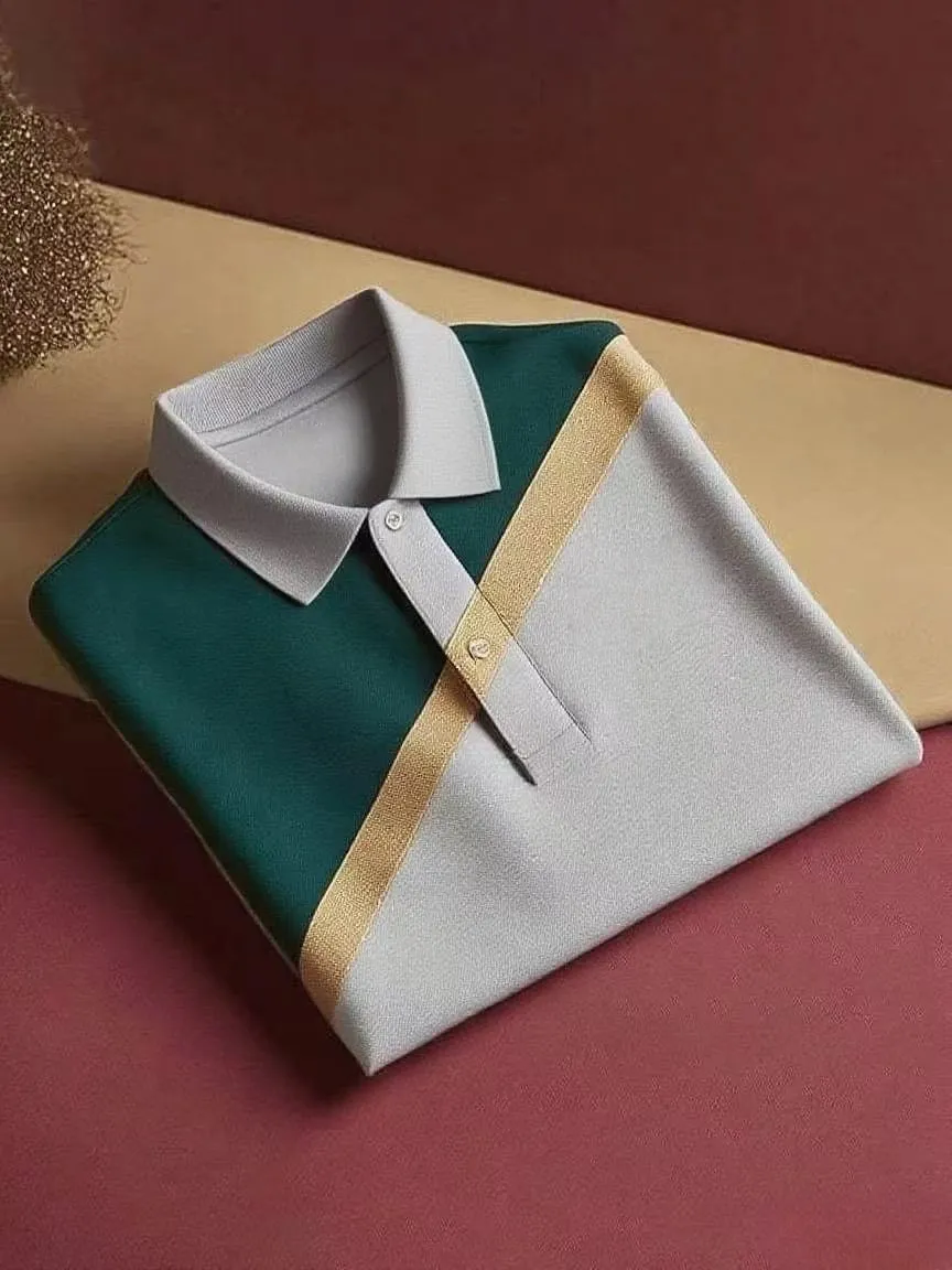 Men's Classic Business Button Short Sleeve Shirt