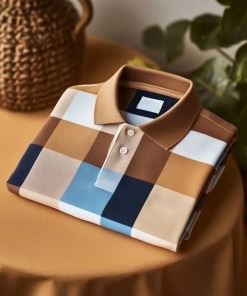 Men's Classic Business Logo Button Short Sleeve Shirt